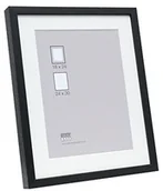 Ramki na zdjęcia - Deknudt 877268 ścienna ramka s223 K2 z passe-partout 30 x 40 cm, drewno, czarna 877268 - miniaturka - grafika 1