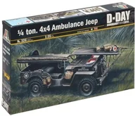 Kolekcjonerskie modele pojazdów - Italeri Dream 1/4 ton 4 x4 Ambulance Jeep MI-326 - miniaturka - grafika 1