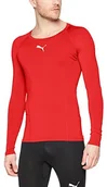 Gadżety dla kibiców - Puma męska ligi Base Layer Tee LS Shirt, czerwony, s 655920 01 - miniaturka - grafika 1