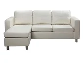 Narożniki - Vente-Unique Narożna sofa dwustronna ACKLEY ze skóry syntetycznej  kolor kości słoniowej - miniaturka - grafika 1