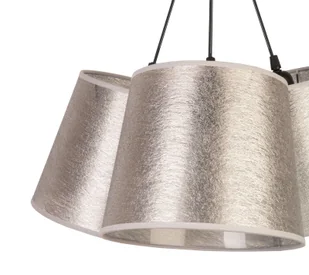 Euluna Lampa wisząca Rossa, 3-punktowa, srebrna - Lampy sufitowe - miniaturka - grafika 4