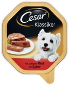 Mokra karma dla psów - Cesar mokra karma dla psa z wołowiną i wątróbką 14 x 150g - miniaturka - grafika 1