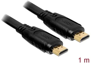 Delock KABEL HDMI-HDMI 1M V1.4 3D TV PŁASKI 82669 - Kable - miniaturka - grafika 2