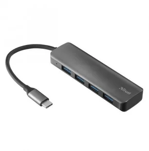 Trust Wejście USB Halyx USB-C/4x USB 3.2 23328) Srebrny - Huby USB - miniaturka - grafika 3