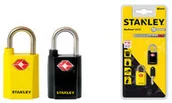 Kłódki - Stanley Zestaw 2 kłódek S742-064 TRAVELMAX otwieranych jednym kluczem ŻÓŁTA/CZARNA 20 MM ST61 - miniaturka - grafika 1