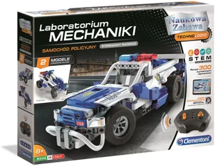 Clementoni Laboratorium Mechaniki Samochód Policyjny 50124 - Zabawki konstrukcyjne - miniaturka - grafika 2