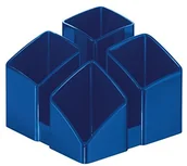 Przyborniki na biurko - Han HAN 17450-26 SCALA organizer na biuro, 4 przegródki i stojak na wizytówki, niebieski 17450-14 - miniaturka - grafika 1