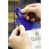 Artykuły biurowe - DURABLE Kieszeń Magazynowa z Paskami Montażowymi A5 Pozioma Niebieska 50szt 1749 07 DU1535-1 - miniaturka - grafika 1