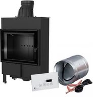 Kominki wolnostojące - Kratki.pl Marek Bal INTELIGENTNY KOMINEK LUCY 12 SLIM BLACK MSK GLASS LUCY/12/SLIM/BLACK/Z/MSK/GLASS - miniaturka - grafika 1