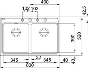 Franke Mythos MTG 620 kremowy 114.0315.939 - Zlewozmywaki - miniaturka - grafika 3