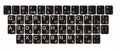 Klawiatury do laptopów - Naklejki na klawiaturę Qwerty + Cyrylica Ukraińska - miniaturka - grafika 1