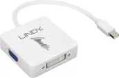 Akcesoria do tabletów i e-booków - Lindy Adapter AV LINDY Mini-DP 1.2 an HDMI 4K/DVI/VGA Adapt Mini-DPort St/3x Buchse 41035 - miniaturka - grafika 1