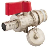 Zawory i kraniki - Idmar Group Kurek kulowy spustowy Group 1/2 niklowany KW015011.8058 - miniaturka - grafika 1