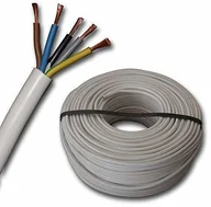 Akcesoria i części do lodówek - EBROM H05VV-F 5G2,5 mm - 5 x 2,5 mm - biały - 5 m 10 m lub 15 metrów SB-122 - miniaturka - grafika 1