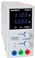 Inne urządzenia pomiarowe - PeakTech Precyzyjny zasilacz laboratoryjny 0-30V / 0-5A DC, regulowany, stabilizowany zasilacz impulsowy z wyświetlaczem cyfrowym wysokiej rozdzielczości (10 mV i 1 mA), 1 sztuka, P 6225 A - miniaturka - grafika 1