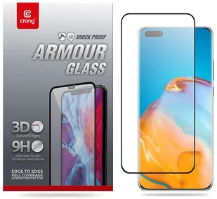 Huawei CRONG Crong 3D Armour Glass Szkło Hartowane 9H na ekran P40 Pro + ramka instalacyjna CRG-3DAG-HP40P - Szkła hartowane na telefon - miniaturka - grafika 6