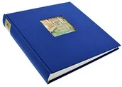 Albumy fotograficzne - Goldbuch GOLDBUCH album na zdjęcia z okienkiem wycięcia, Bella Vista, 25 x 25 cm, 60 białych stron z pergaminowy satynowany-podziału liści, lnu, niebieski,,,,, 24895 24 895 - miniaturka - grafika 1