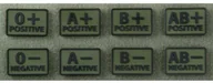 Odzież taktyczna i umundurowanie - Helikon tex Emblemat GRUPA KRWI (komplet - 2szt.) - PVC - Olive Green - 0/Rh+ (OD-BLP-RB-02-M04) - miniaturka - grafika 1