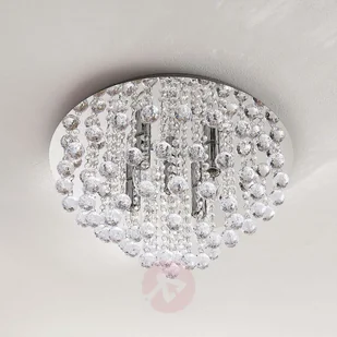 Lampenwelt com Iskrząca lampa sufitowa Annica z chromowaną płytą - Lampy sufitowe - miniaturka - grafika 5