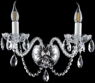 Lampy ścienne - Elite bohemia Kinkiet kryształowy na 2 żarówek - Elite Bohemia N 108/2/01 N Pb - miniaturka - grafika 1