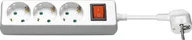 Listwy zasilające - MicroConnect Listwa zasilająca  zwykła 3 gniazd 3m biały GRU0033WS GRU0033WS - miniaturka - grafika 1