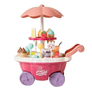 Woopie Lumarko Sklep Food Truck Cukiernia Wózek Stoisko Z Lodami Słodyczami Dźwięk Światło + 36 Akc! 29993 Lek - Zabawy w naśladowanie dorosłych - miniaturka - grafika 4