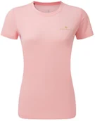 Koszulki sportowe damskie - RONHILL RONHILL Koszulka biegowa damska TECH SS TEE różowa - miniaturka - grafika 1