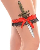 Dodatki do strojów karnawałowych - AMSCAN USA Podwiązka z Mieczem Piratki 843991-55 - miniaturka - grafika 1