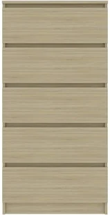 vidaXL Komoda, dąb sonoma, 60x35x121 cm, płyta wiórowa 8719883870762 - Komody - miniaturka - grafika 4