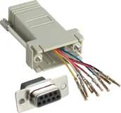 Adaptery i przejściówki - InLine Adapter 9pol Sub D BU AN RJ45 Bu 1 szt. (68889B) - miniaturka - grafika 1
