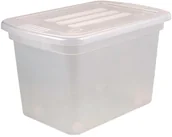 Pudła i pojemniki do przechowywania - Plast team Plast Team Skrzynia Rollerbox z pokrywką 55 l - miniaturka - grafika 1