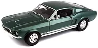 Kolekcjonerskie modele pojazdów - Maisto Ford Mustang JTD hatchback '67: Model samochodu ze sprężynami, skala 1: 18, drzwi i poruszać się maski silnika, gotowy model, skrętne, 24 cm, zielony (531166) - miniaturka - grafika 1