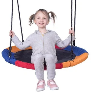 NILS CAMP NILS CAMP NB5003 BLUE-RED-ORANGE ŚR.90 CM 15-03-011 Huśtawka bocianie gniazdo abisal-307-uniw - Leżaczki i huśtawki - miniaturka - grafika 8