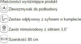 Franke Sirius SID 160 biały polarny Tectonite 125.0331.036 - Zlewozmywaki - miniaturka - grafika 4