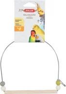 Klatki i wyposażenie dla ptaków - Zolux Huśtawka z drewnianą żerdką na metalowym uchwycie - miniaturka - grafika 1