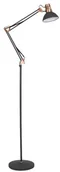 Lampy stojące - Rabalux Stojąca LAMPA podłogowa GARETH 4523 regulowana OPRAWA na wysięgniku do salonu loft miedź czarna 4523 - miniaturka - grafika 1