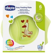 Miseczki i talerzyki dla dzieci - Chicco Talerz do karmienia 6 m+ Zielony ART00016001400000 - miniaturka - grafika 1