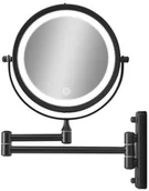 Lusterka do makijażu - Gillian Jones Gillian Jones LED double sided Wall mirror in black with x 10 m 10246-00 - miniaturka - grafika 1