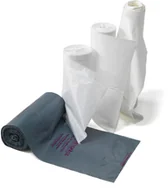 Worki na śmieci - AJ Produkty Worki sanitarne, 15 rolek (10 szt./rolka), 110 L, biały - miniaturka - grafika 1