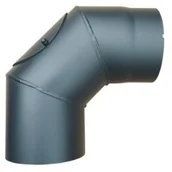 Kominy i akcesoria - Kamino-Flam Bogen 90 stopni gussgr Senotherm.2 mm m. drzwi 150 MM 331899 - miniaturka - grafika 1