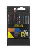 Akcesoria do elektronarzędzi - Stanley zestaw brzeszczotów HCS/HSS do drewna i metalu 10 elementów - miniaturka - grafika 1