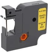 Etykiety do drukarek - Dymo Zamiennik taśmy D1 45023 12mm złota/czarny - miniaturka - grafika 1