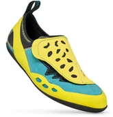Buty sportowe męskie - Scarpa Piki J But wspinaczkowy Dzieci, maledive/yellow EU 27-28 2021 Buty wspinaczkowe na rzepy 70045-195-27/8 - miniaturka - grafika 1