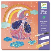 Zabawki kreatywne - Djeco Zestaw artystyczny PERŁOWE OBRAZY KRAINA CZARÓW DJ09409 - miniaturka - grafika 1