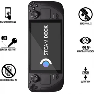Braders Szkło Hartowane do Nintendo Steam Deck - Akcesoria do Nintendo - miniaturka - grafika 3