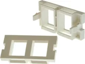 Adaptery i przejściówki - Lindy 4 Einsatzblenden für 2keystone SnapIn Modul für Wanddosen 60552 60552 - miniaturka - grafika 1