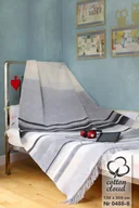 Koce - Cotton cloud Koc Cotton Cloud Housie Stripy Grey - miniaturka - grafika 1