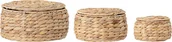 Pudła i pojemniki do przechowywania - Bloomingville Kosze do przechowywania Shona 3 szt. 82050311 - miniaturka - grafika 1