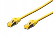 Patchcordy - Kabel Patchcord cat 6a S/ftp Lszh 0,5 m żołty - miniaturka - grafika 1