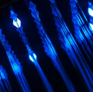 Corsan Panel prysznicowy Led Kaskada A013A czarny z oświetleniem i wylewką A-013AMW NEW LED CZARNY WY - Panele prysznicowe - miniaturka - grafika 6